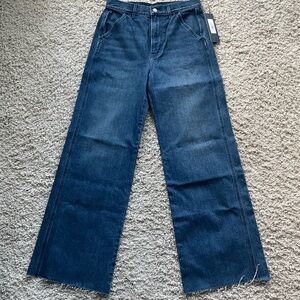 Veronica Beard Taylor Wide Leg Jeans